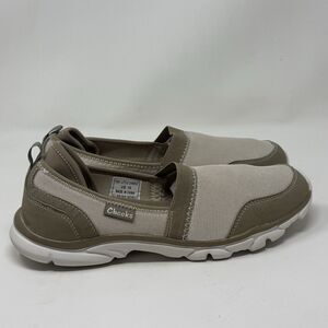Cheeks Tony Little Snuggle Shoes Womens 10 Beige Brown Slip On Comfort Casual